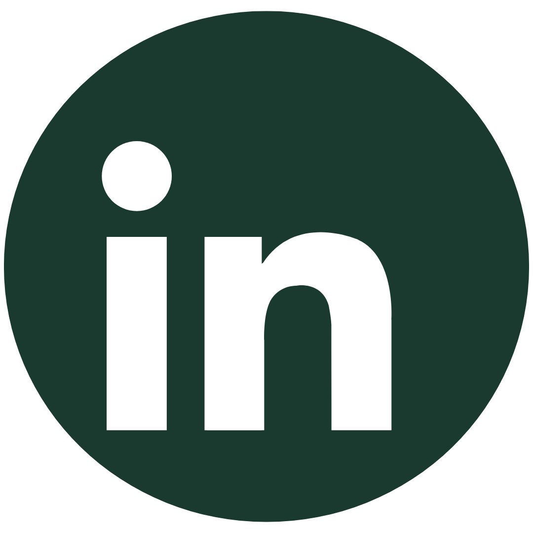 linkedIn icon in green